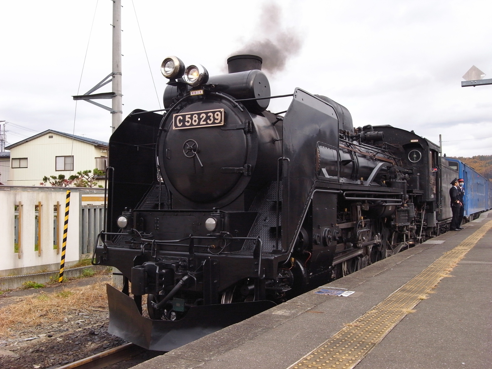 SL銀河・機関車（遠野駅にて撮影）