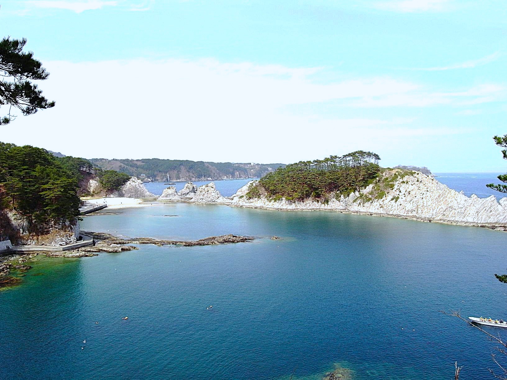 【画像】御台場展望所から眺めた浄土ヶ浜