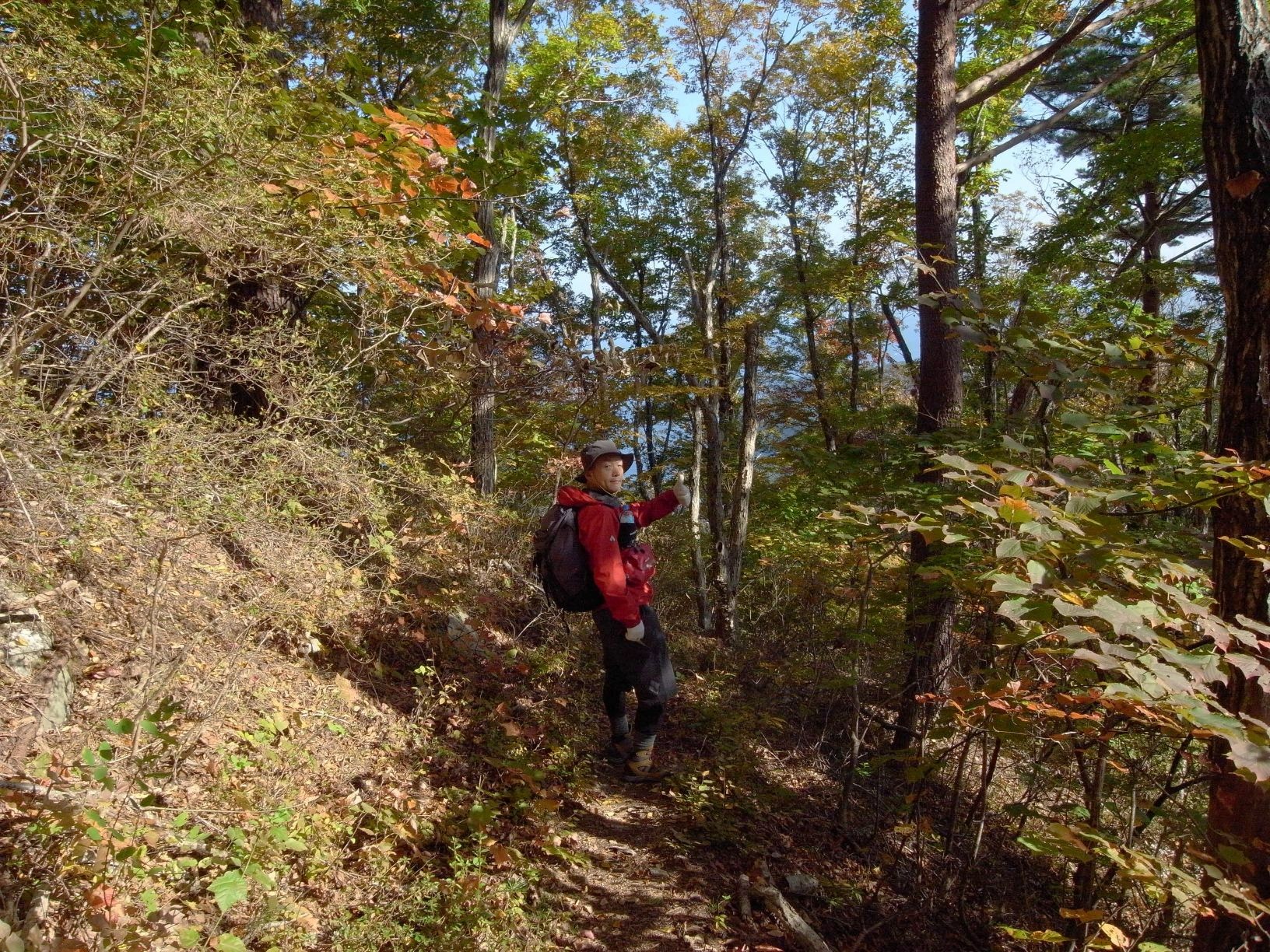 【画像】音部に向かうトレイル上にて