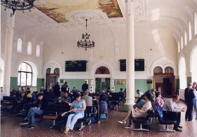 ウラジオストク駅の待合室